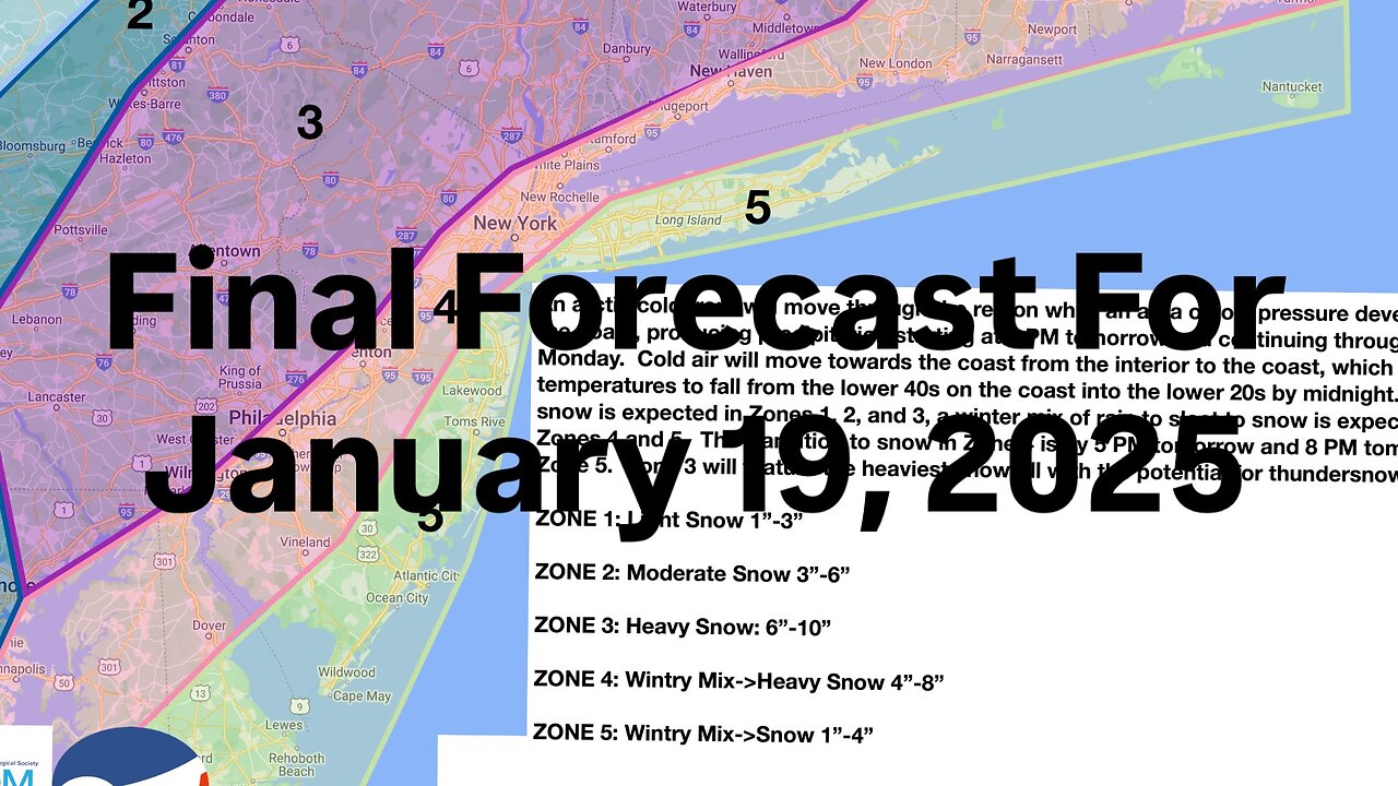 Final Forecast Update For January 19, 2025