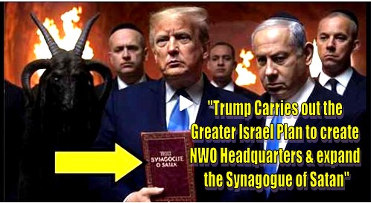 TRUMP CARRIES OUT THE GREATER ISRAEL PLAN TO CREATE NWO HEADQUARTERS & EXPAND THE SYNAGOGUE OF SATAN