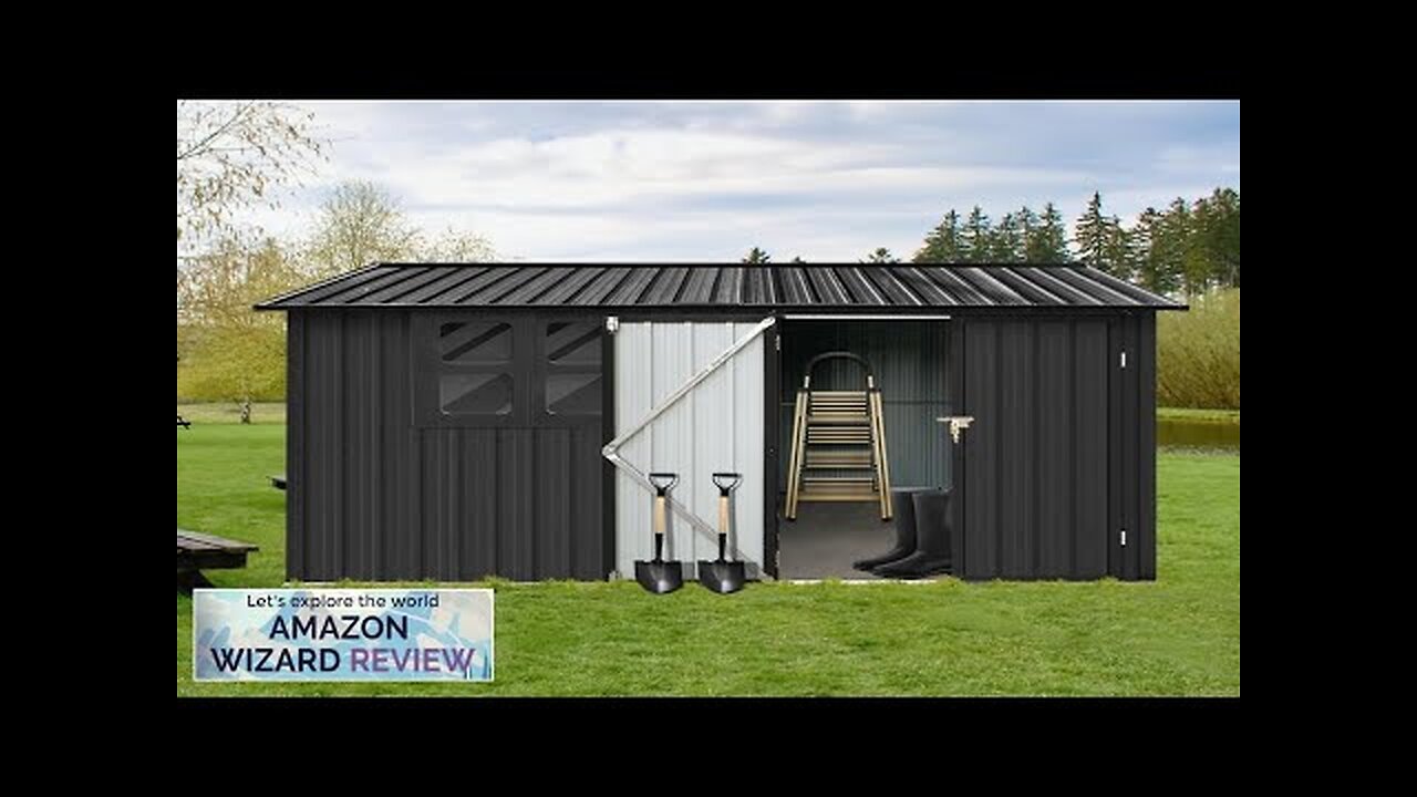 Morhome Outdoor Storage Shed 8 x 6 ft Utility Tool Shed Metal Review