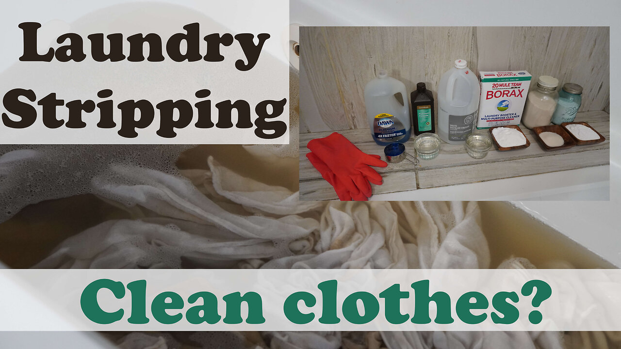 Laundry Stripping Recipe and Tutorial (How to Get Whiter Whites.)