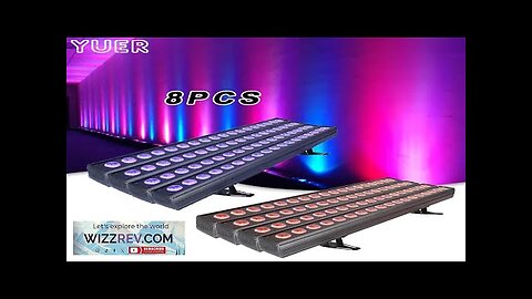 8PCS LED 6in1 18x18W RGBWA UV Wash Strobe Effect Bar Flood Stage Review