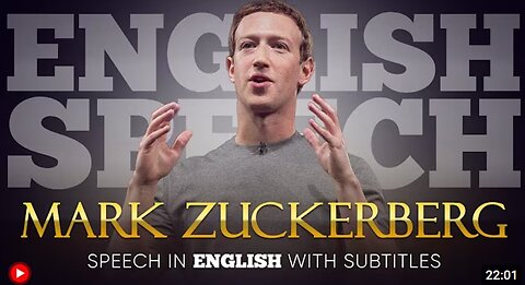 ENGLISH SPEECH | MARK ZUCKERBERG: Free Speech (English Subtitles)
