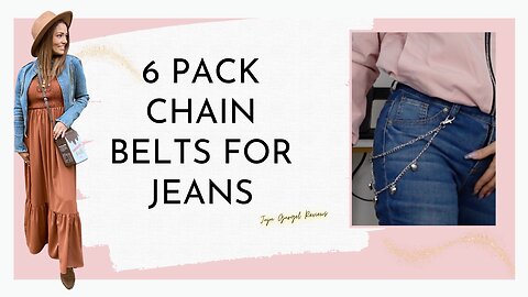 6 pack chain belts for jeans review
