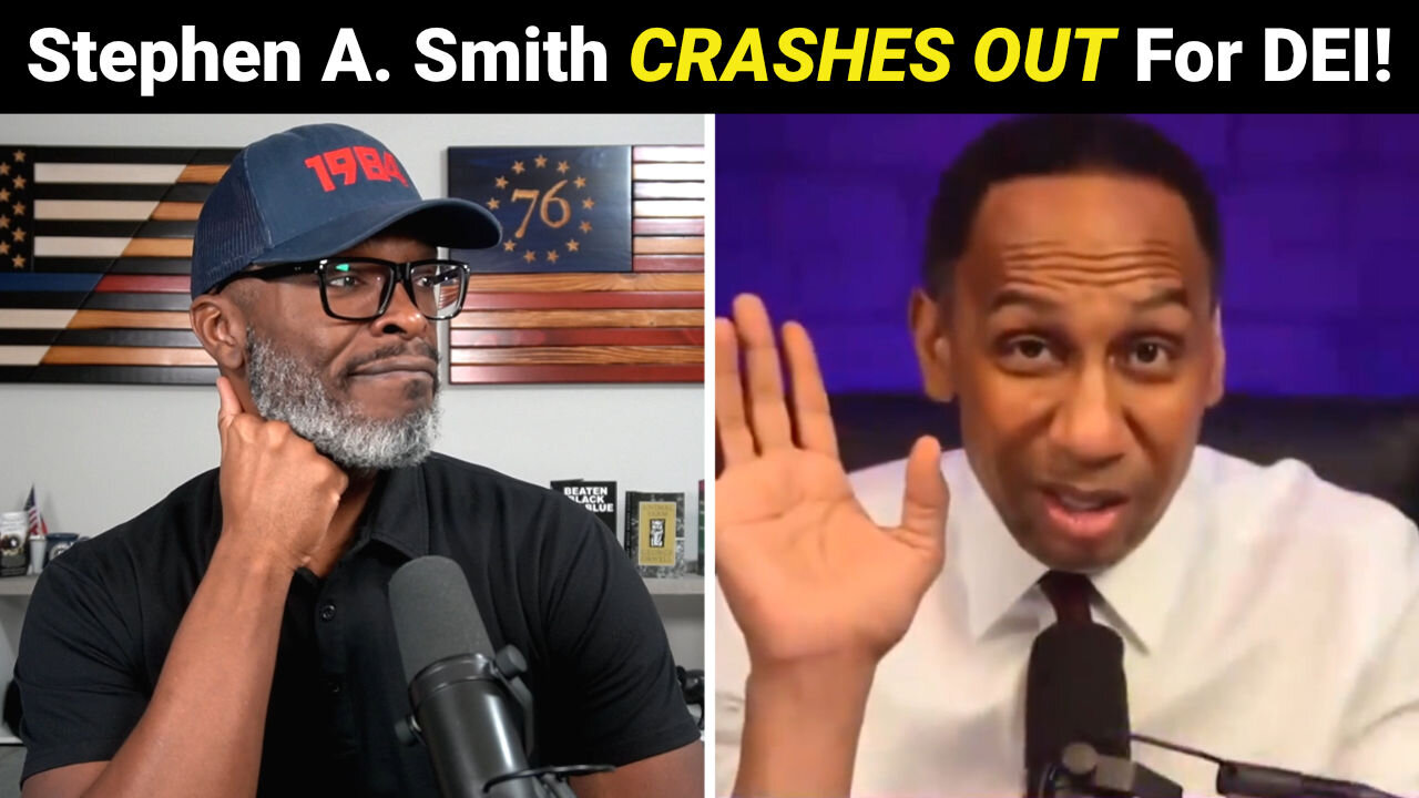 Stephen A. Smith & Jasmine Crockett CRASH OUT Over DEI!