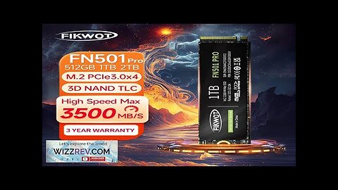 Fikwot FN501 Pro M.2 NVMe SSD 3500MB/s PCIe 3.0x4 256GB 512GB 1TB Review