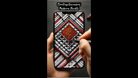 Mesmerizing Geometric Doodle Art | Hypnotic Tribal Pattern Drawing! 🎨✨ #Shorts