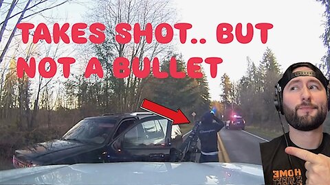 Suspect takes shot of vodka after high-speed chase!