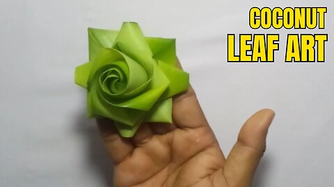 Coconut Leaf Flower Decor Stunning DIY Ideas You Must Try! #ගොක්කොල