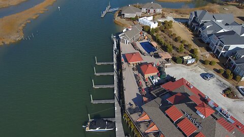 Blasian Babies DaDa Flies Skydio 2+ Drone Along Waterfront Properties On Bennett's Creek Suffolk, VA