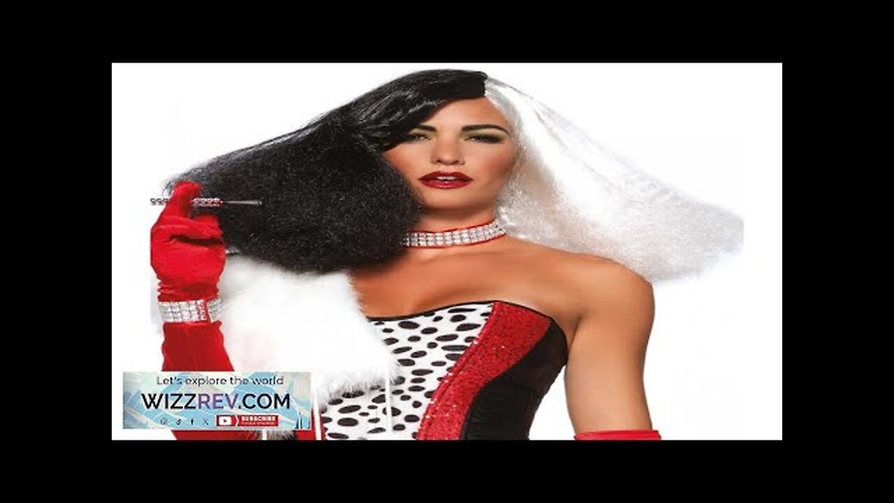 Black and White Cruella Costume Wig Review