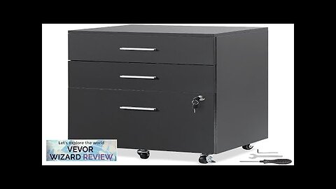 VEVOR File Cabinet 3-Drawer Wood Filing Cabinet Locking Office Cabinet for Letter/A4 Review