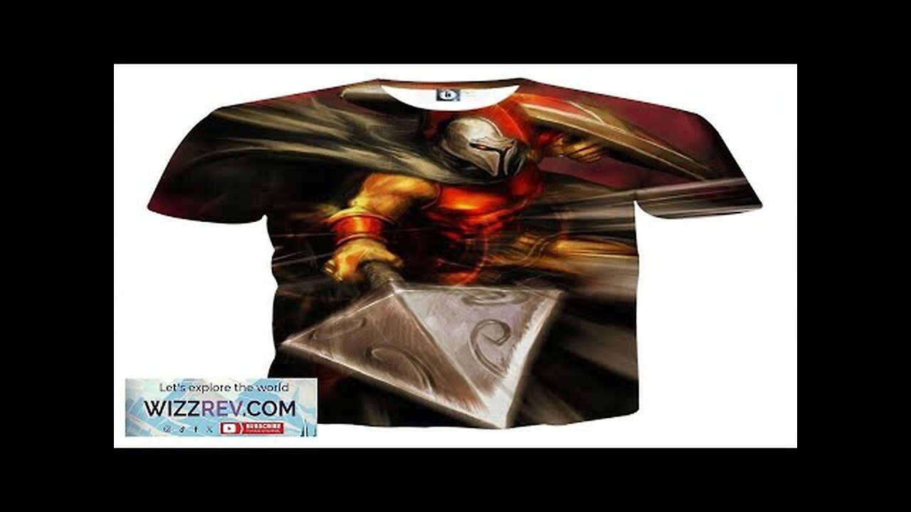 League of Legends Pantheon Artisan of War Fighter 3D Print LOL T-Shirt Review