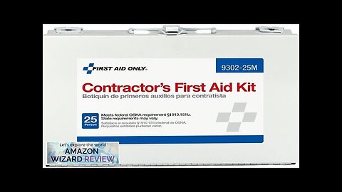 First Aid Only 9302-25M 25-Person Contractor's Emergency First Aid Kit for Home Review