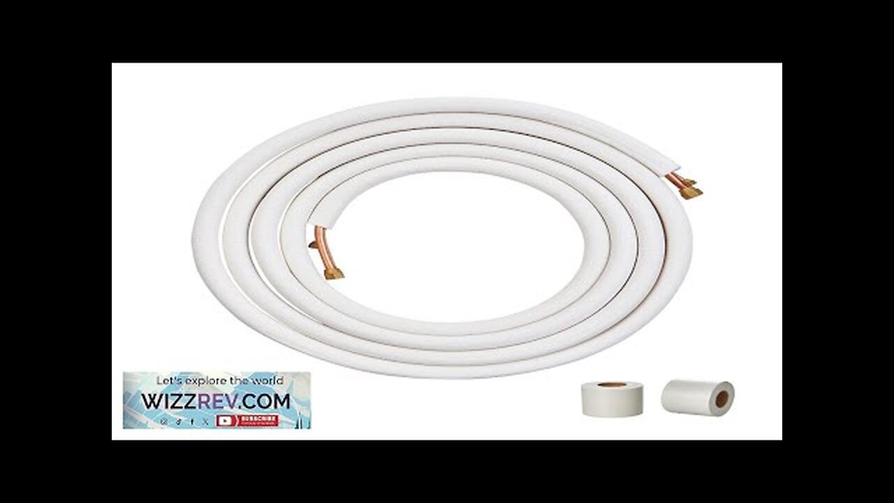 VEVOR 25FT Mini Split Line Set 1/4" & 3/8" O.D Copper Pipes Review