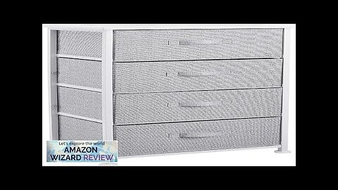 Amazon Basics Fabric 4-Drawer Storage Organizer Unit for Closet White Review