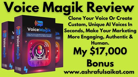 Voice Magik Review - AI Voice Cloning Platform [Ram Rawat]