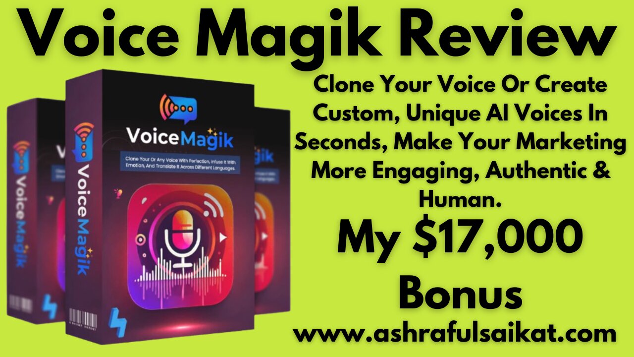 Voice Magik Review - AI Voice Cloning Platform [Ram Rawat]