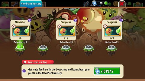 Plants vs Zombies 2 - Plant Nursery - Mangofier - February 2025