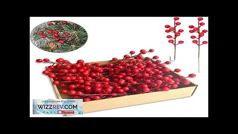 35 Pack Christmas Tree Decorations9 inch Artificial Red Berry StemsRed Berries Christmas Review