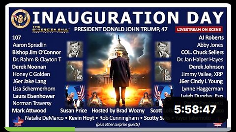 Inauguration Day LIVE of President Trump! 107, Michael Jaco, Leigh Dundas, Eisenhower, J6ers & More