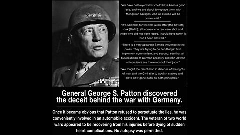 General Patton We Defeated the Wrong Enemy