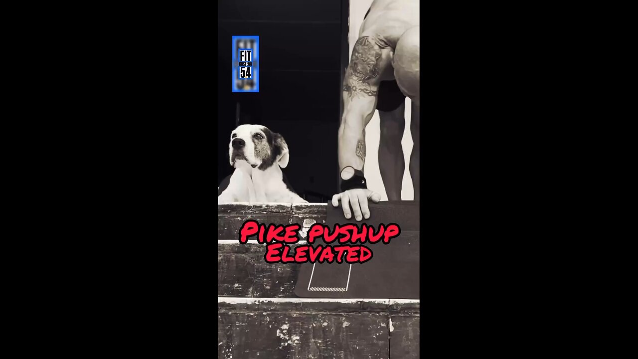 Pike pushup variation