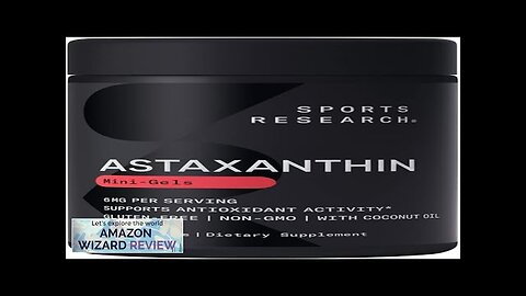 Sports Research Astaxanthin Supplement from Algae Softgels for Antioxidant Activity Skin Review