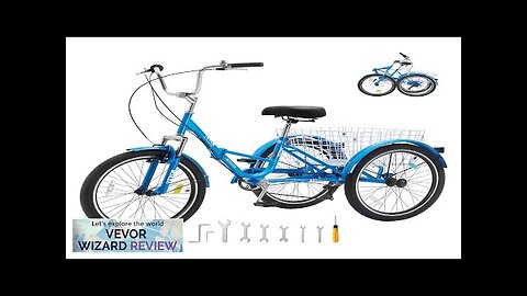 VEVOR Folding Adult Tricycle 24-Inch 7-Speed Adult Folding Trikes Carbon Steel 3 Review