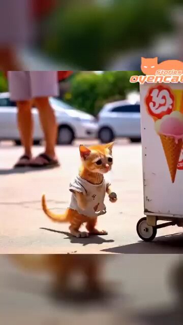 Poor Cat to the Ice Cream Boss