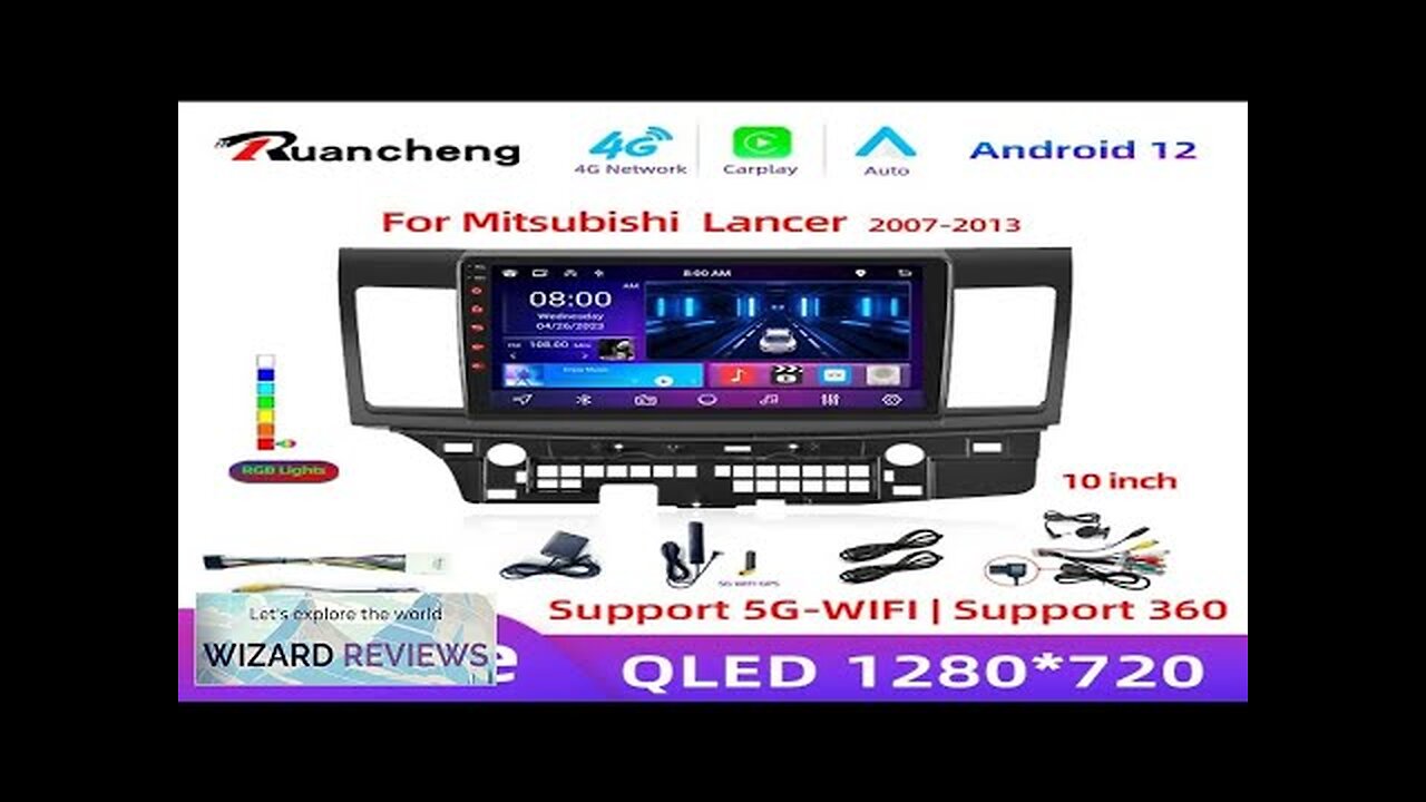 2din Android 12 Carplay Car Radio for Mitsubishi Lancer 10 CY 2007 Review