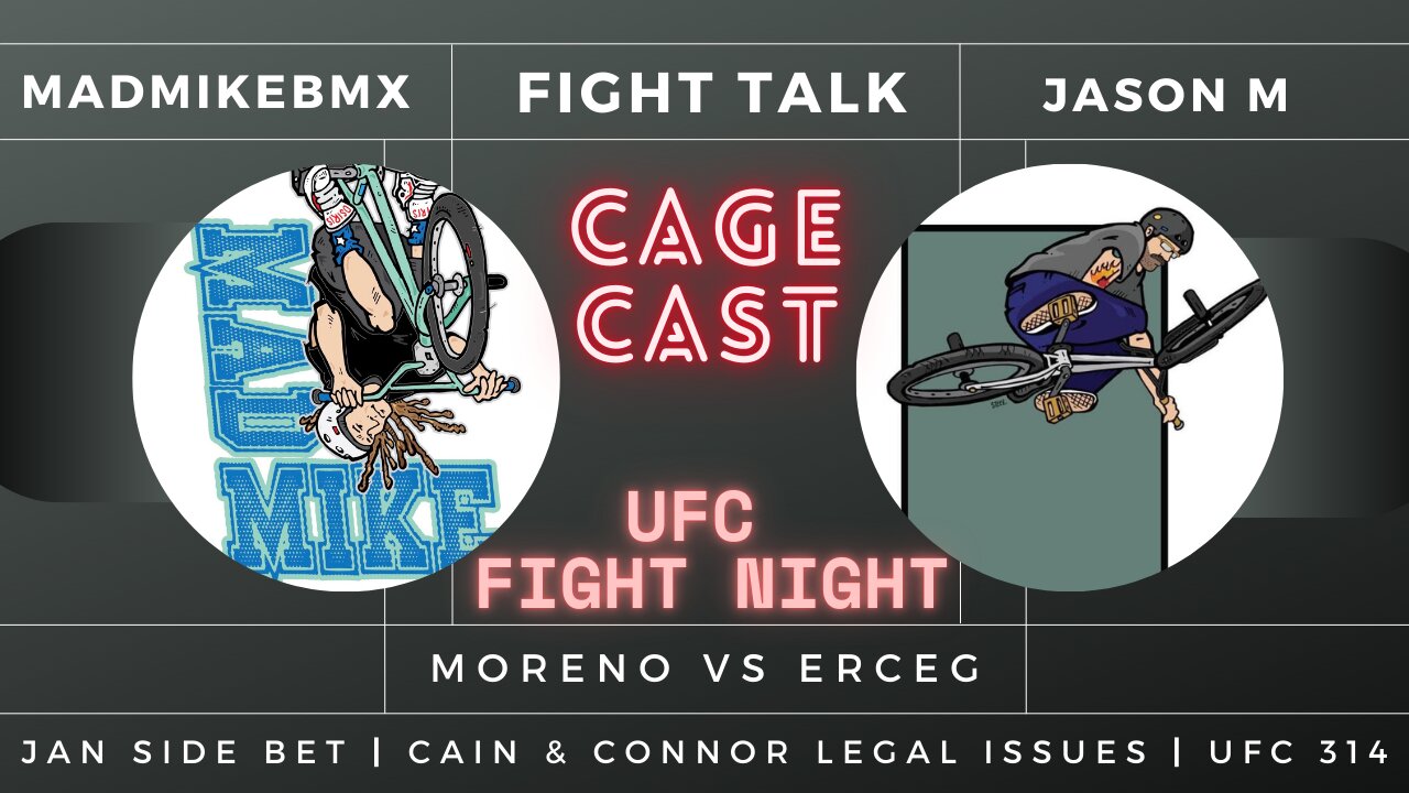 Fight Talk and Predictions | Moreno vs Erceg | UFC 314 | Cain & Conor Legal Issues
