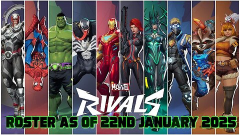 Marvel Rivals Roster as of 22nd January 2025