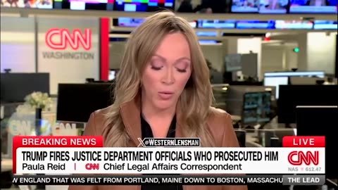 DOJ officials involved in prosecutions of Donald Trump have been fired.