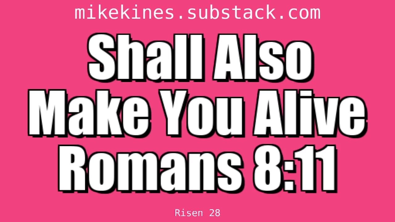 Risen 028 Shall Also Make You Alive