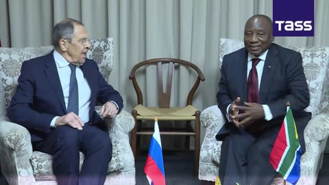 Russian Foreign Minister Sergey Lavrov has met with South African President Cyril Ramaphosa