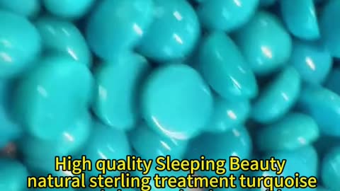 250106-4 High quality Sleeping Beauty natural sterling treatment turquoise round shape cabochons