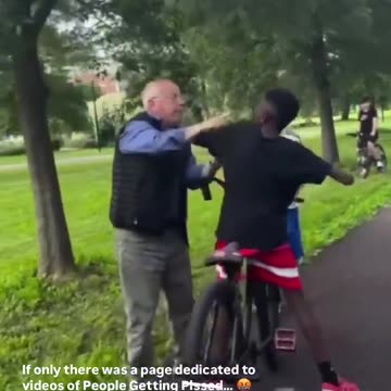 An elderly white man with prejudiced