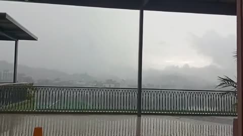 Rainy & Foggy Views at SM Baguio