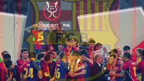 Barcelona Super Campion Winning Moments