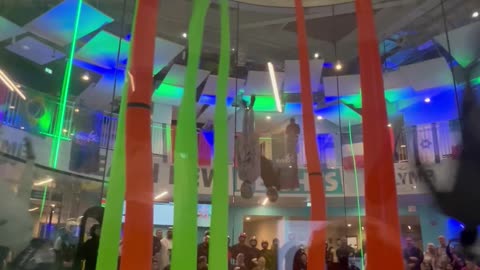 Indoor Skydiving Race In Abu Dhabi