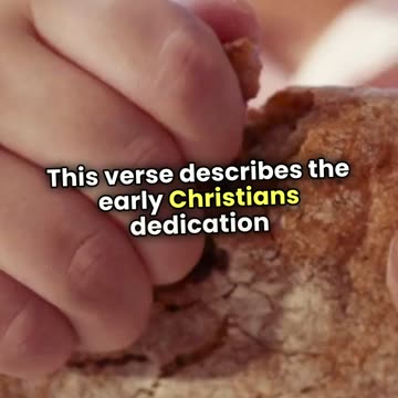 Acts 2:42 (KJV) doctrine and fellowship, and in breaking of bread, and in prayers