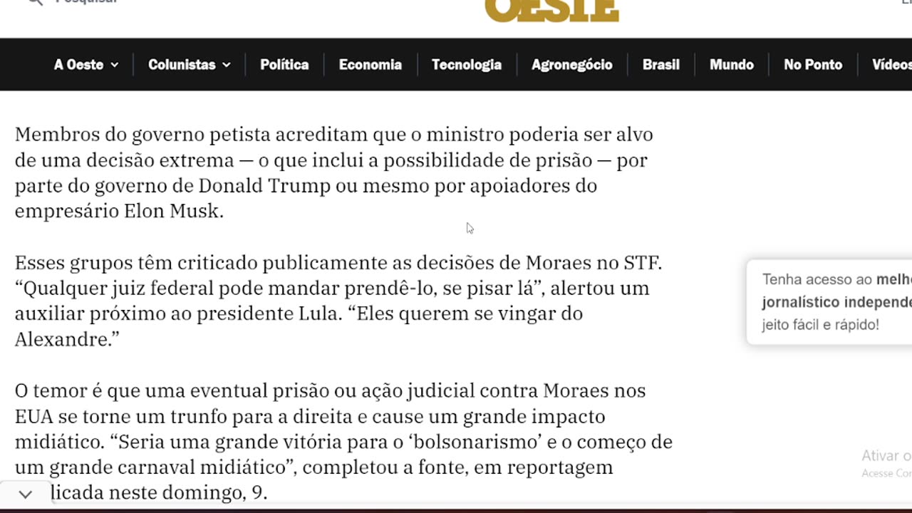 Aliados de lula aconselham moraes não ir para EUA!! risco de prisão aumenta!!