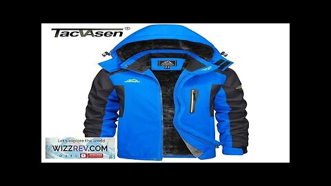 TACVASEN Men's Waterproof Ski Jacket Fleece Lining Warmth Parka Winter Snow Working Review