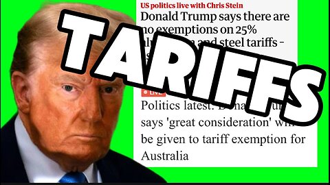 TARIFF$ AND MORE TARIFF$