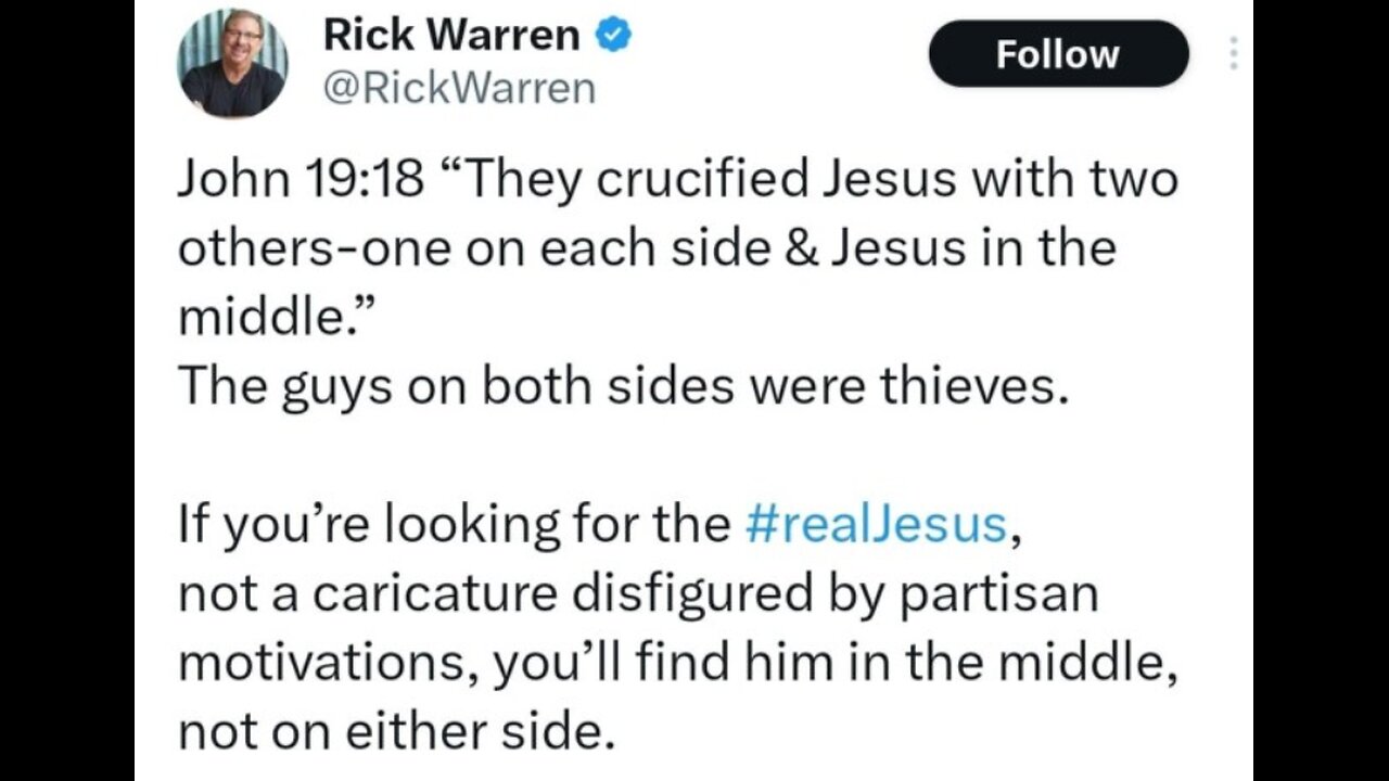 Rick Warren REPENTED? Jesus Is a Centrist? @ProtestiaVids ​