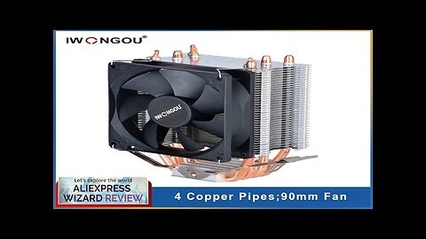 Air Cooler X99 4pin 90mm RGB Cooling Cpu Fan IWONGOU Cpu Cooler Review