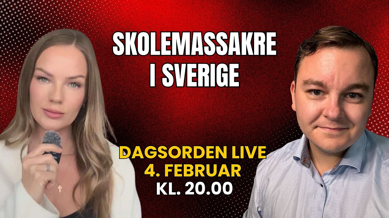 Skolemassakre i Sverige | Dagsorden LIVE 4. februar