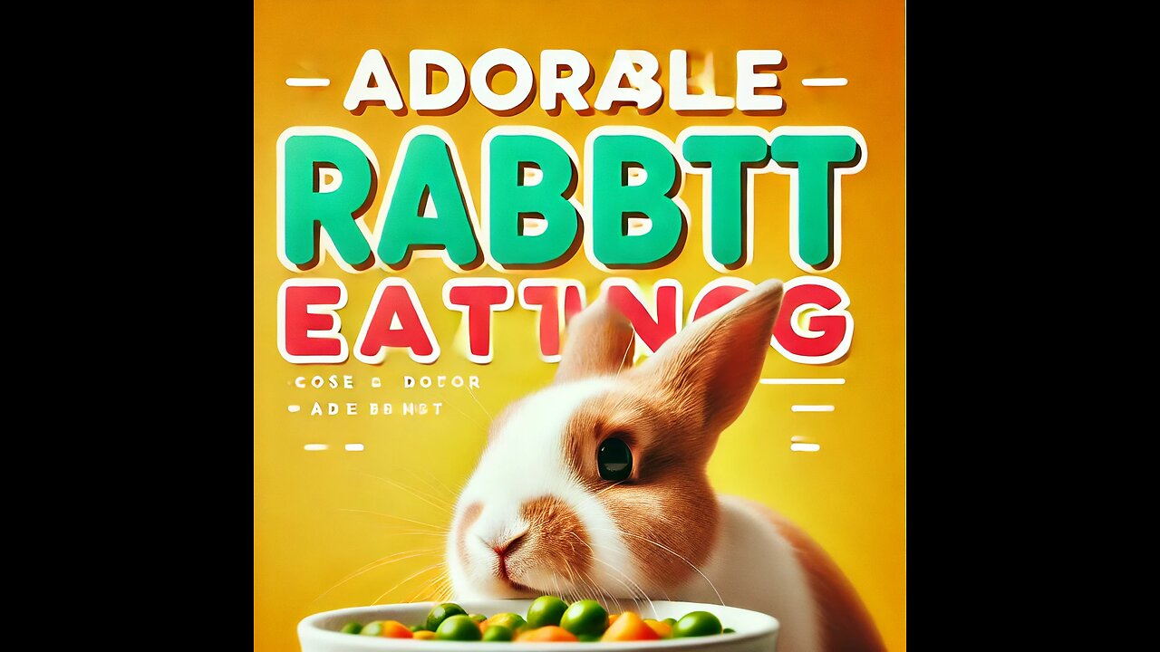 "Cute Rabbit Enjoying Its Meal – Too Adorable!"