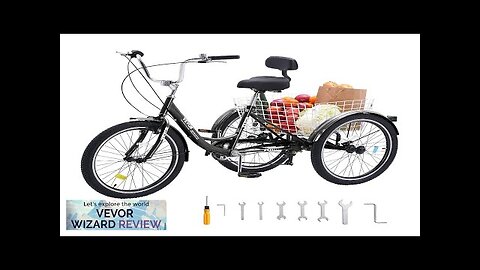 VEVOR Adult Tricycles Bike 7 Speed Adult Trikes 20 Inch Three-Wheeled Bicycles Review