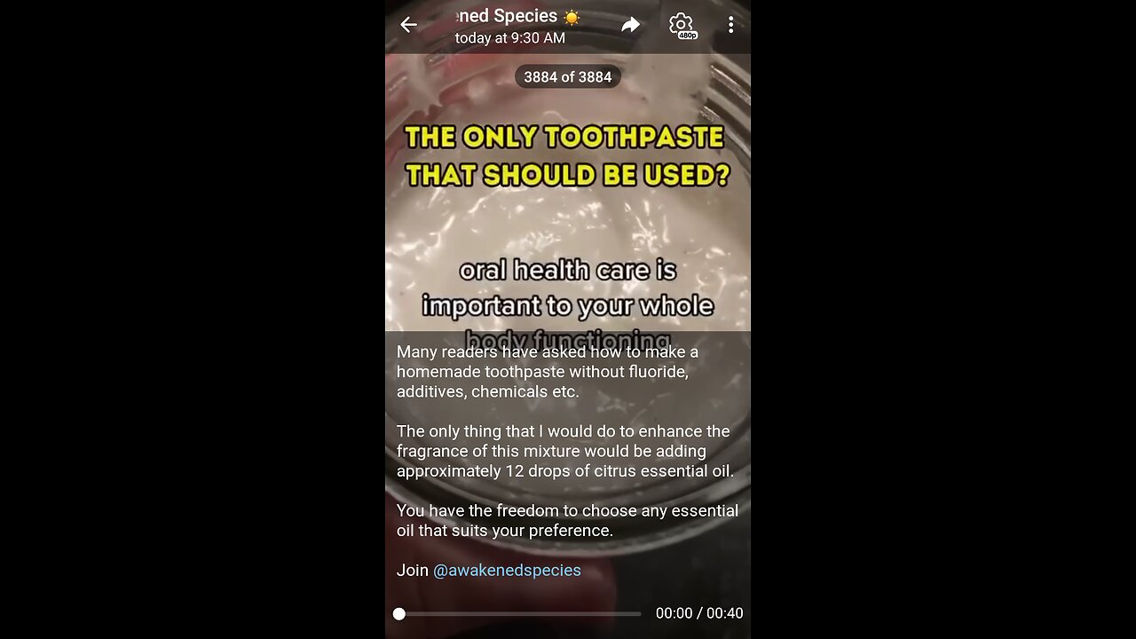 Documentary: How to Make Natural Toothpaste